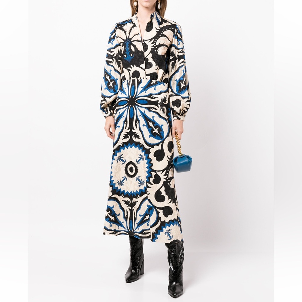 Blurred Reality Jacquard Dress